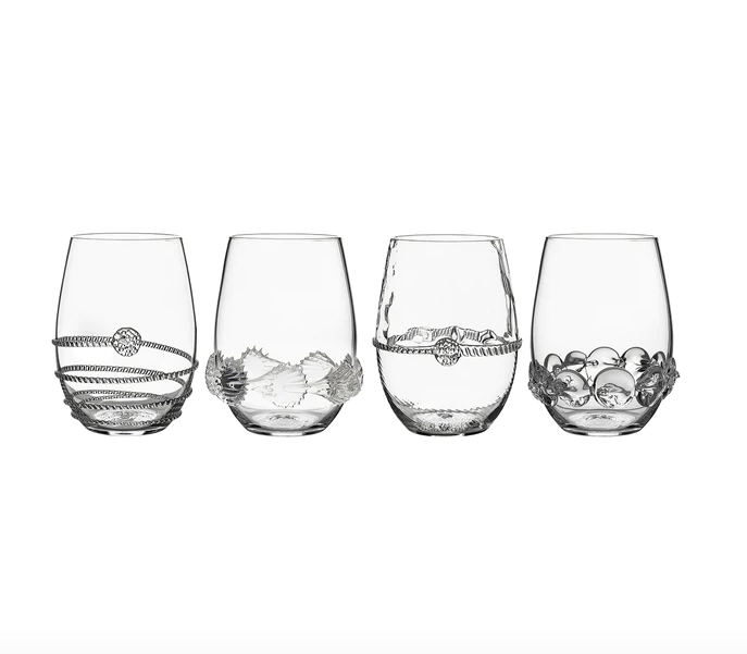 Set of 4 Heritage Stemless Wine Glasses