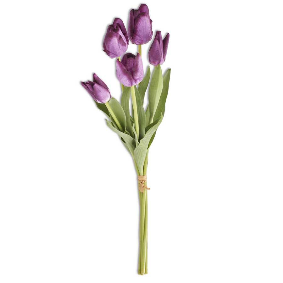 22" Tulip Bouquet - Purple