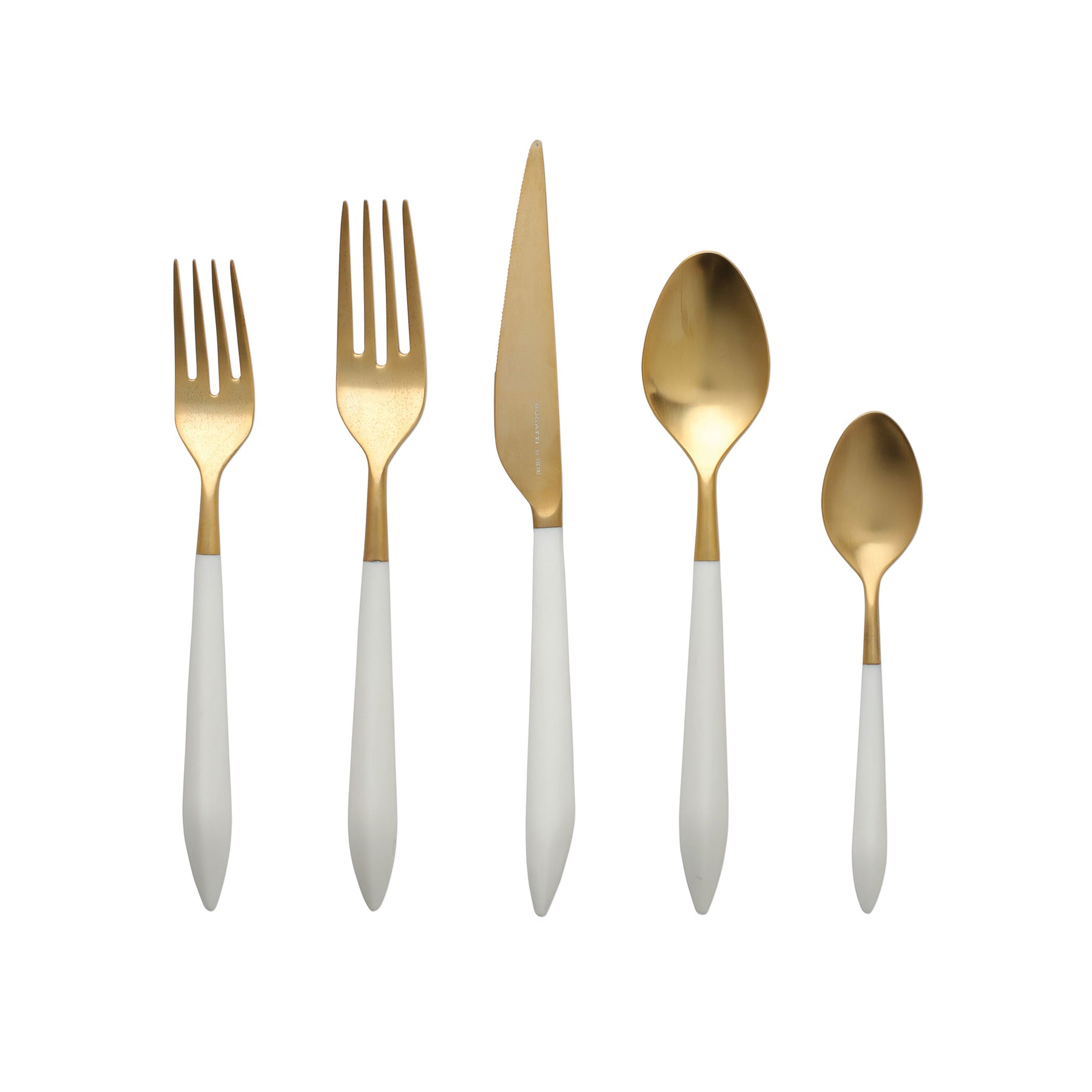 Oro 5-Piece Place Setting - White/Gold