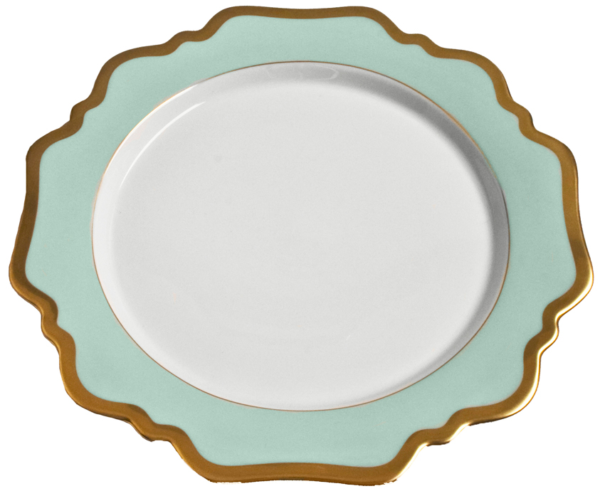 Anna's Palette Dinner Plate - Aqua Green
