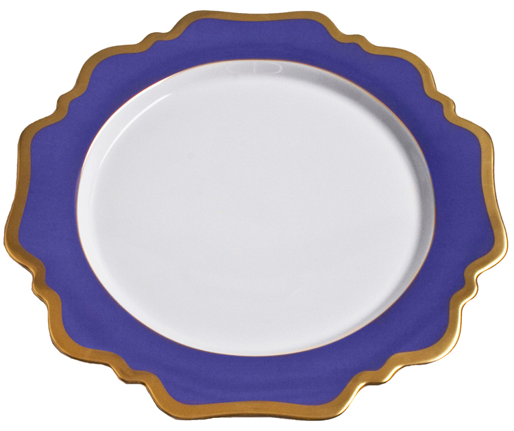 Anna's Palette Dinner Plate - Indigo