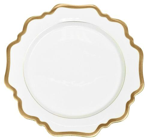 Anna's Bread Plate - Antique White/Gold