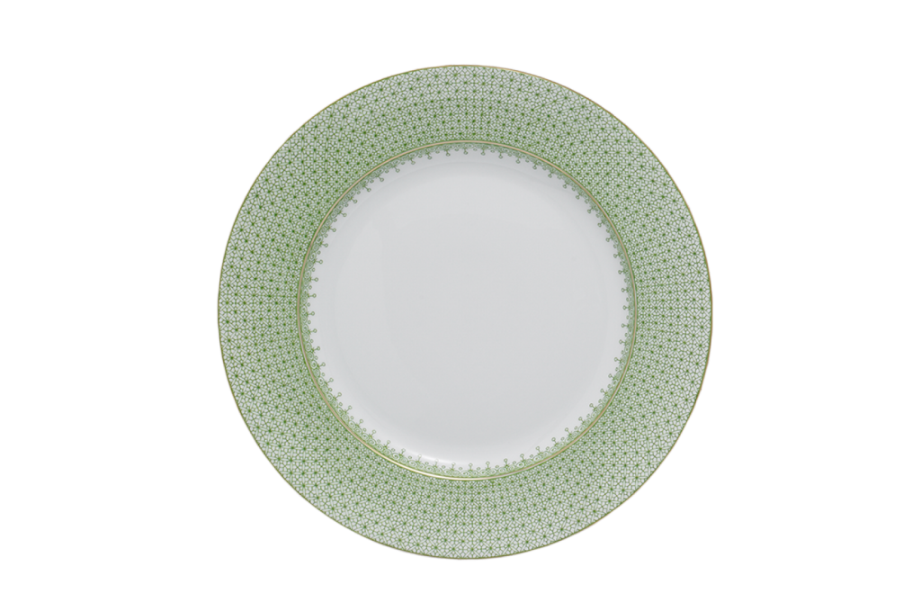 Apple Green Lace Bread Plate