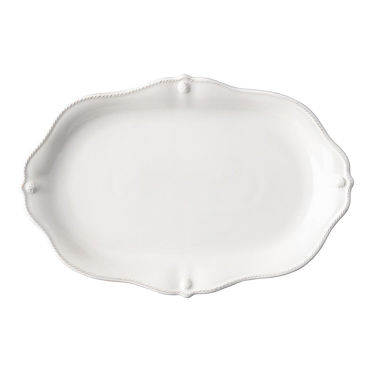 Berry & Thread 15" Oval Platter - Whitewash