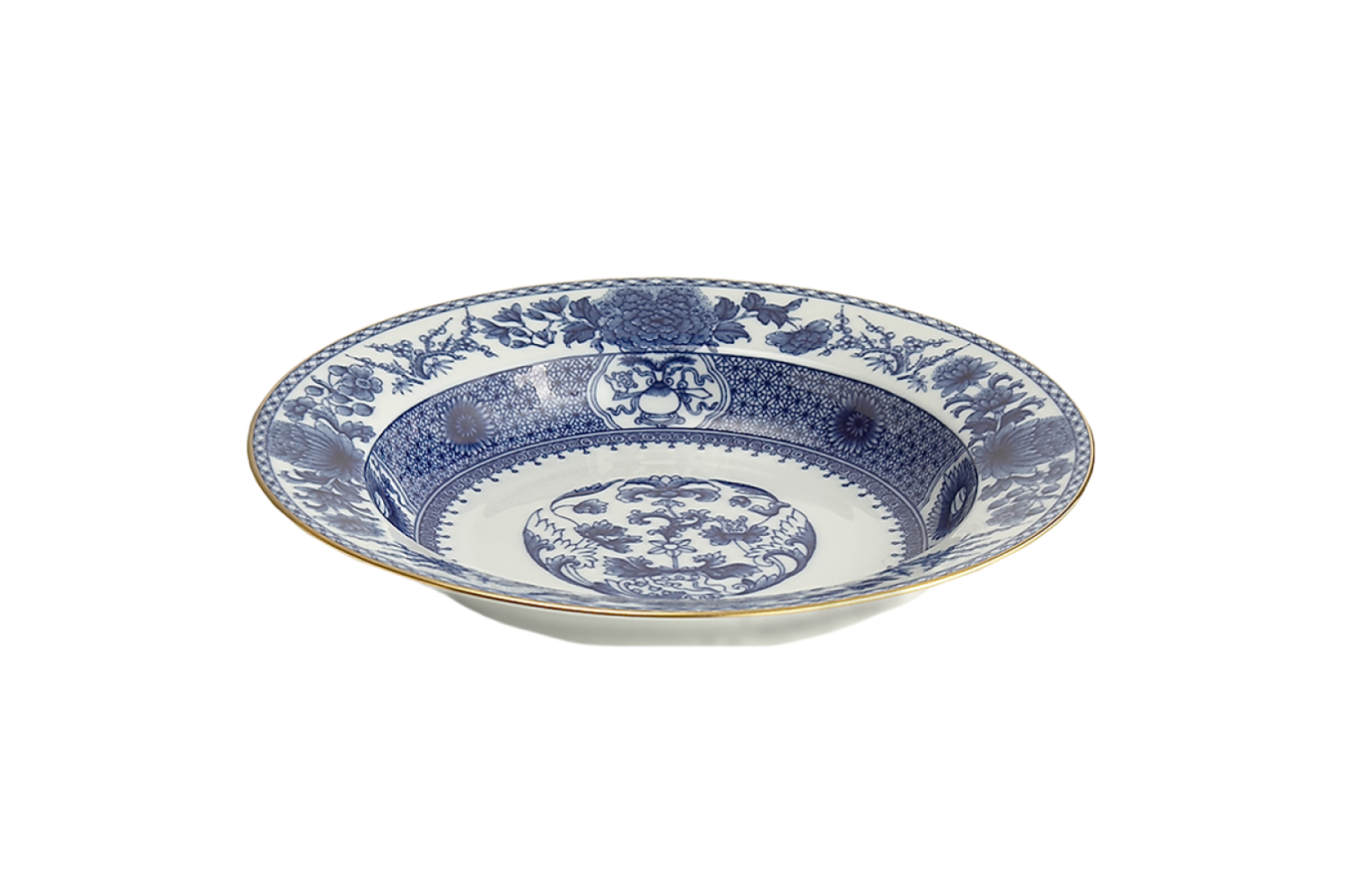 Imperial Blue Rim Soup Plate