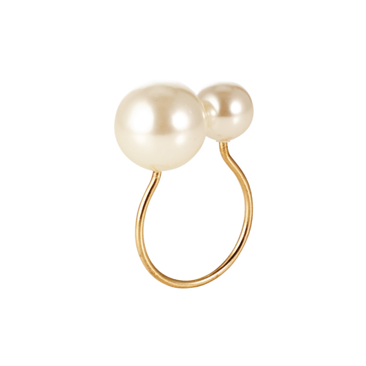 Pearl Napkin Ring - Gold