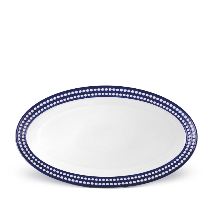 Perlée Large Platter - Bleu