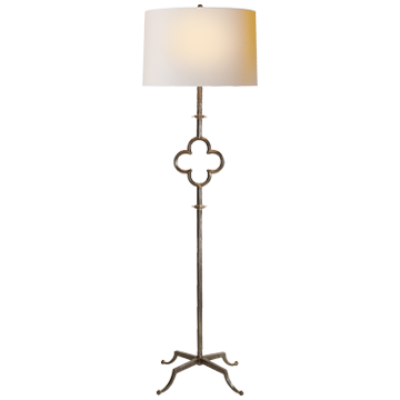 Quatrefoil Floor Lamp - Aged Iron