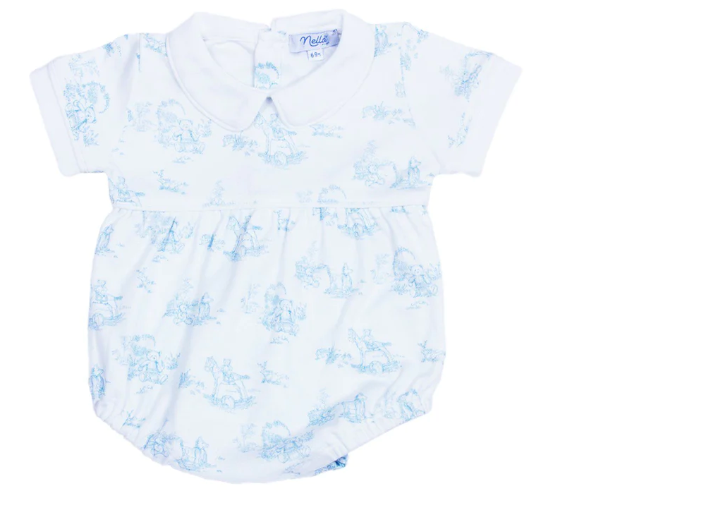 Toile Smocked Bubble