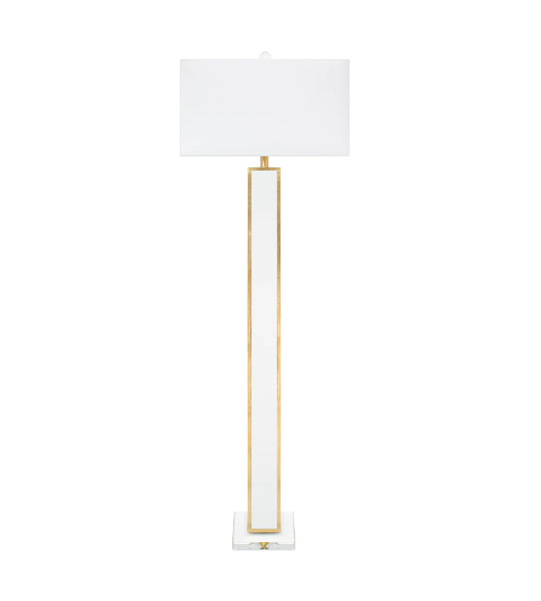 Blair Floor Lamp - White/Gold