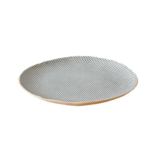 Small Oval Tray - Honeycomb Charcoal