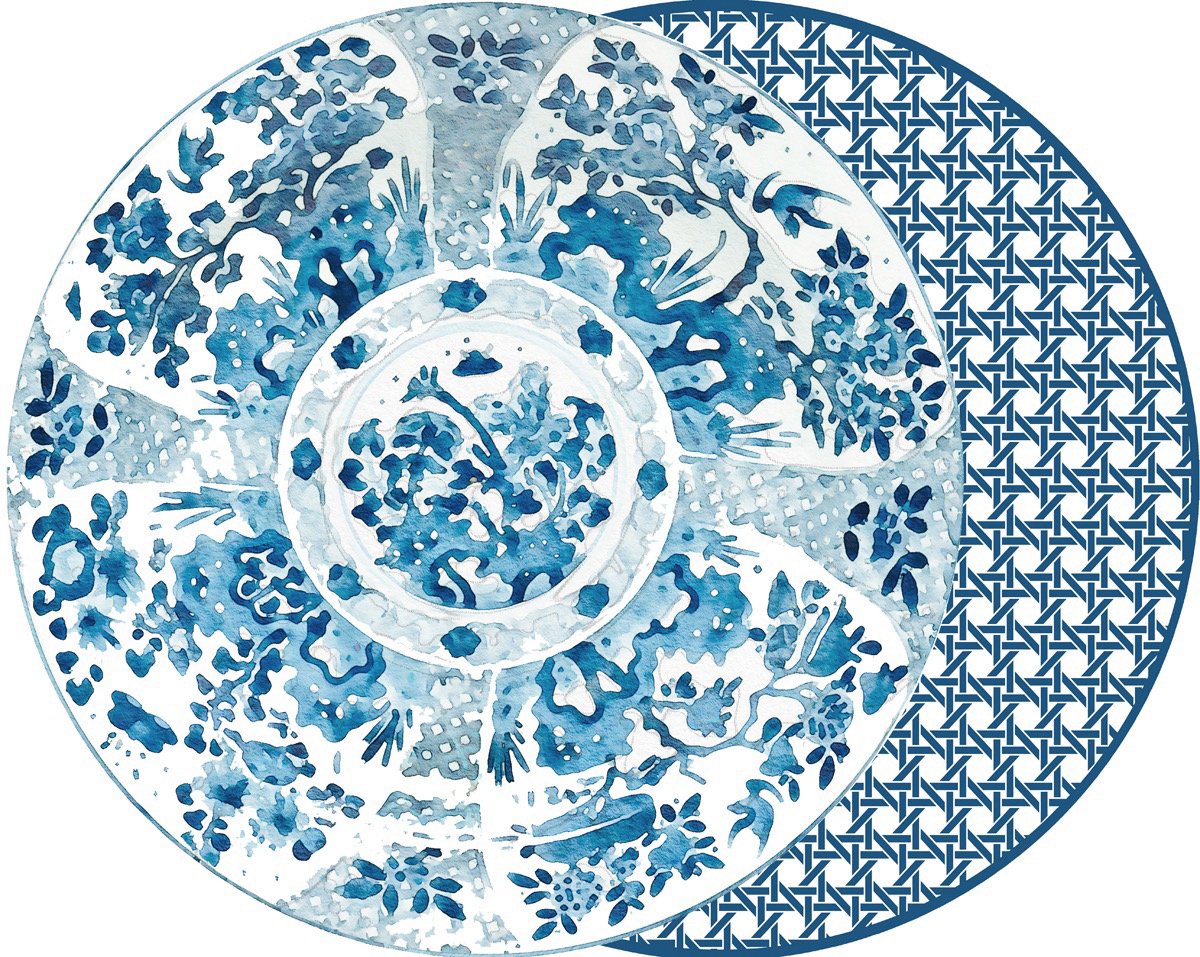 2-Sided Canton Round Placemat