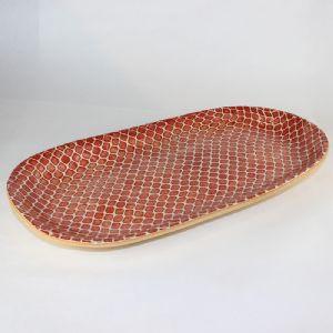 Large Fish Platter- Dot Poppy
