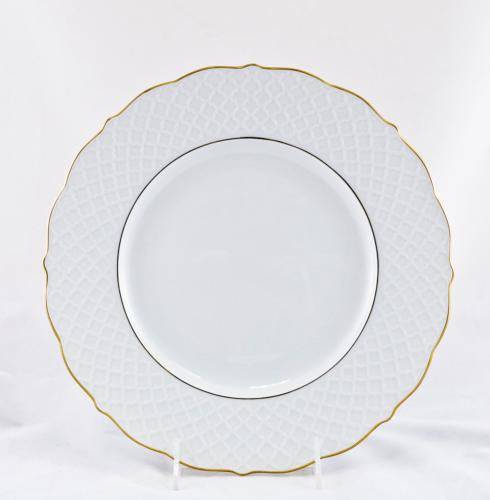 Empire Dinner Plate - White/Gold