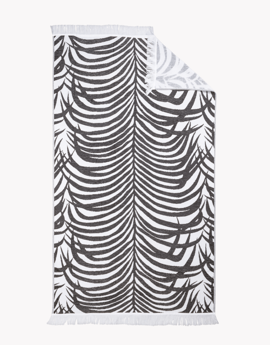 Zebra Palm Beach Towel