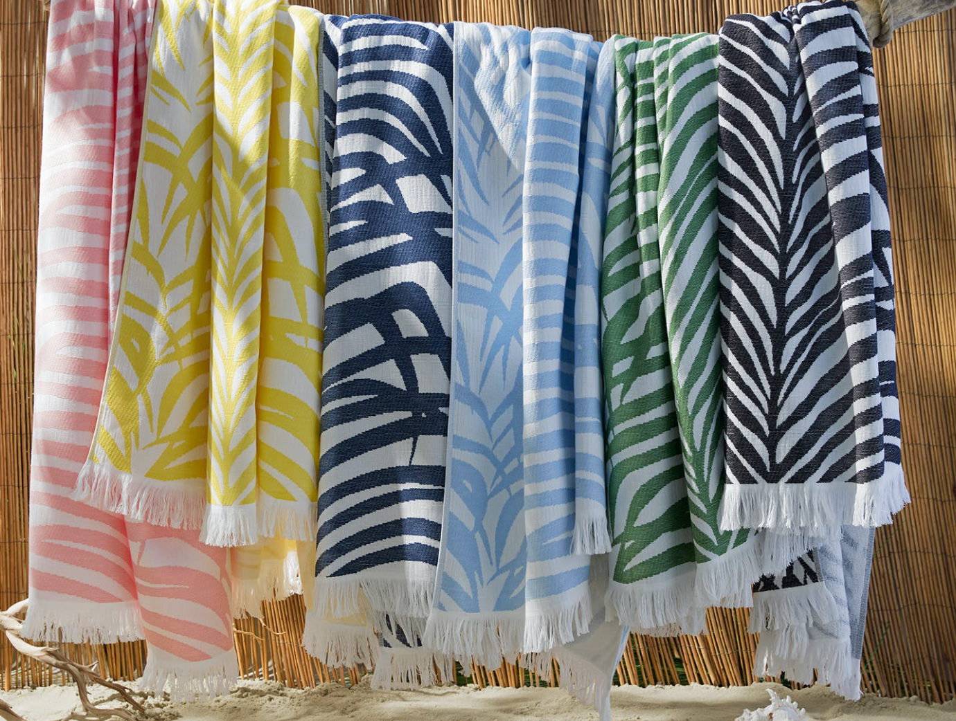 Zebra Palm Beach Towel