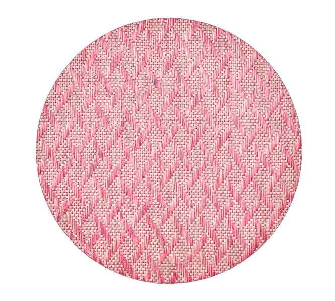 Basketweave Placemat - Blush/Pink