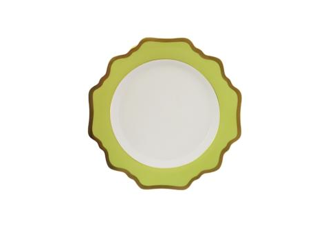 Anna's Palette Dessert Plate- Summer Green