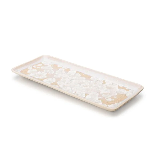 Small Crystalline Rect. Platter - Candent