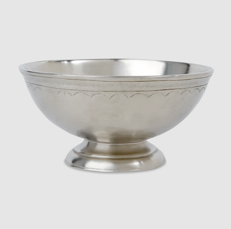 Footed Pewter Bowl - Small