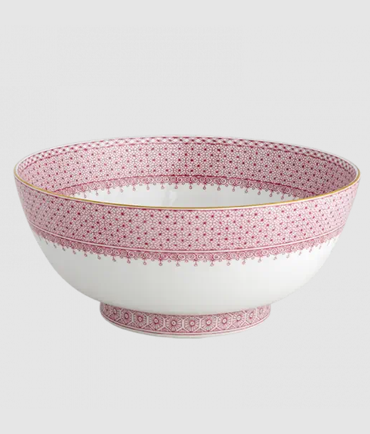 Pink Lace Round Bowl