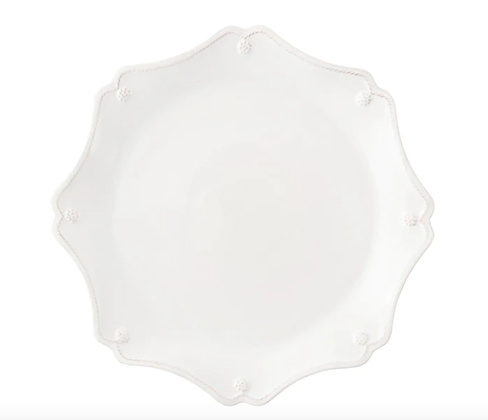 Scallop Charger - White