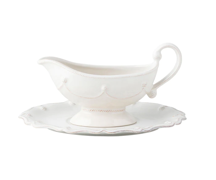 Berry & Thread Sauce Boat with TrayDefault Title