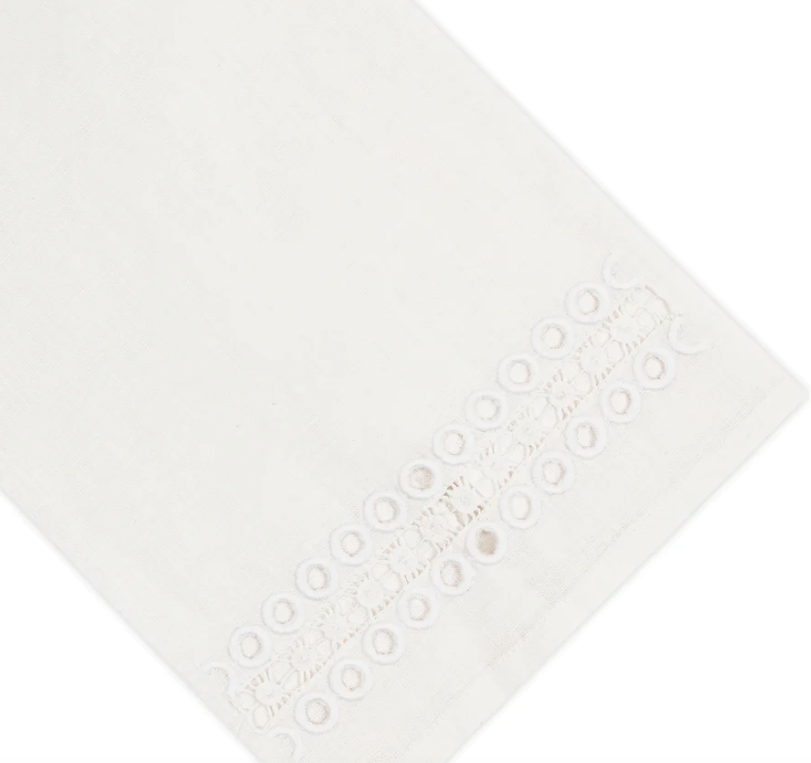 Dainty Tip Towel - White