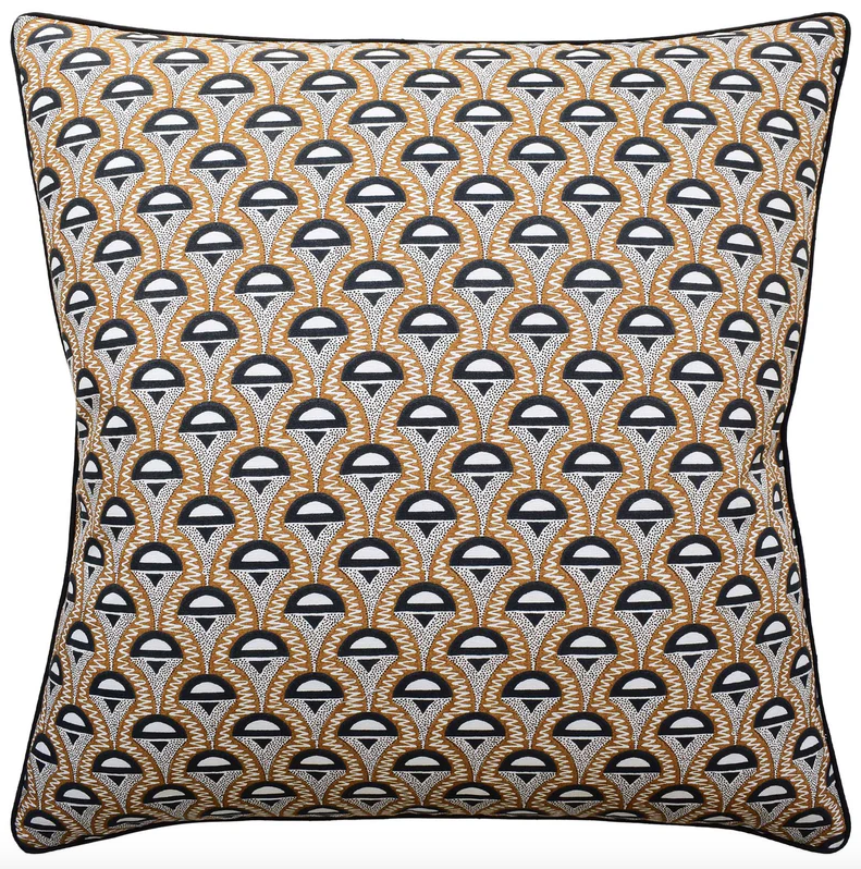 22x22 Abelino Pillow - Camel/Black