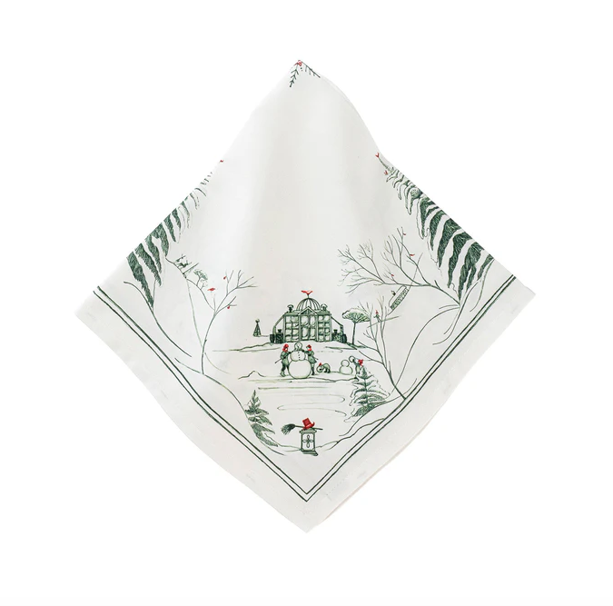 Country Estate Napkin - Evergreen