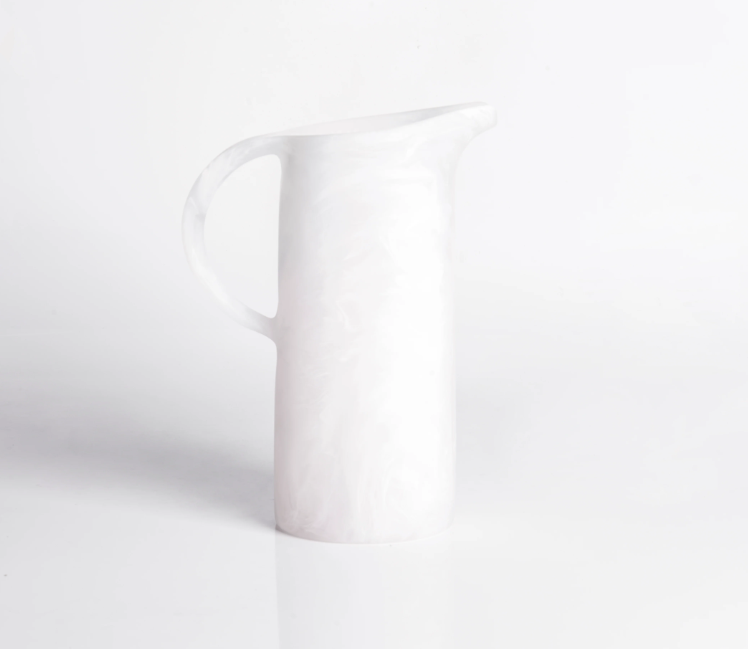 Classical Jug - White Swirl