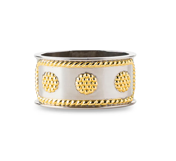 Berry & Thread Napkin Ring - Silver/Gold