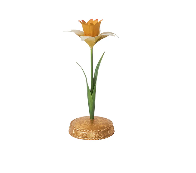 Meadow Walk Daffodil 9" Candlestick - Yellow