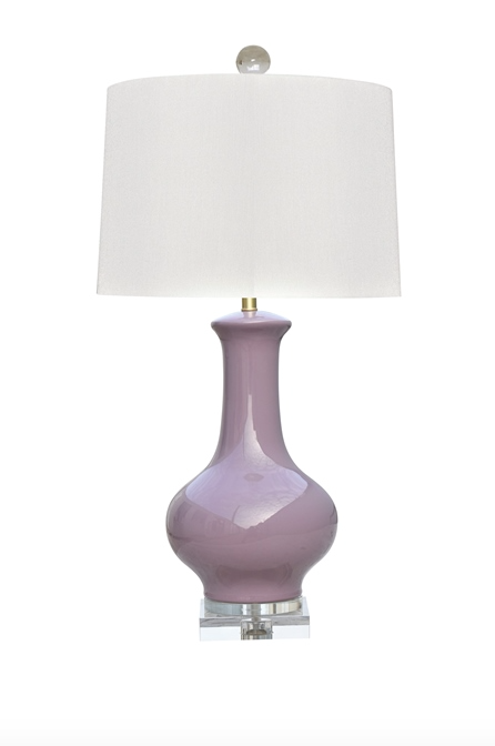 Vase Lamp in Custom Color - Dove White