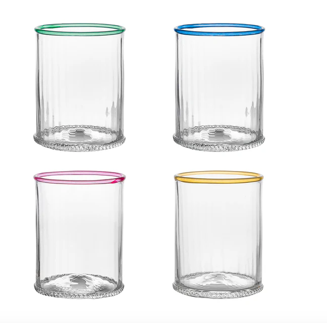 Nell Assorted Double Old Fashioned Set of 4 - Multi