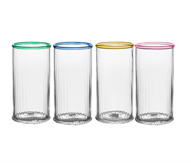 Nell Assorted Highball Set of 4 - Multi