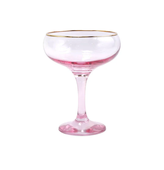 Pink Coupe Champagne Glass