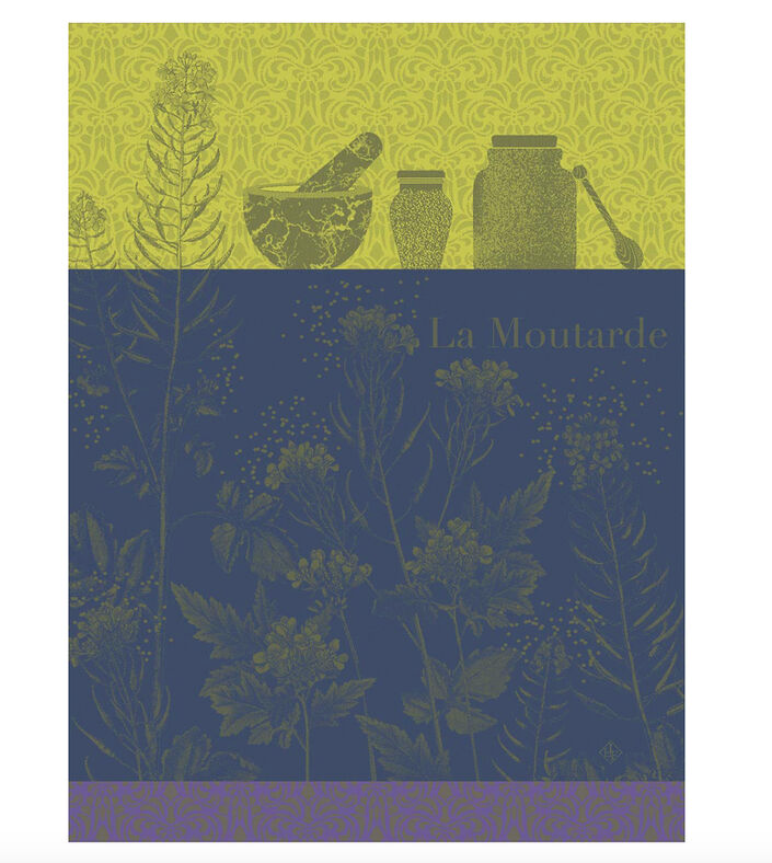 Moutarde en Fleur Tea Towel - Green