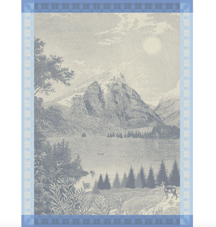 Altitude Tea Towel - Blue