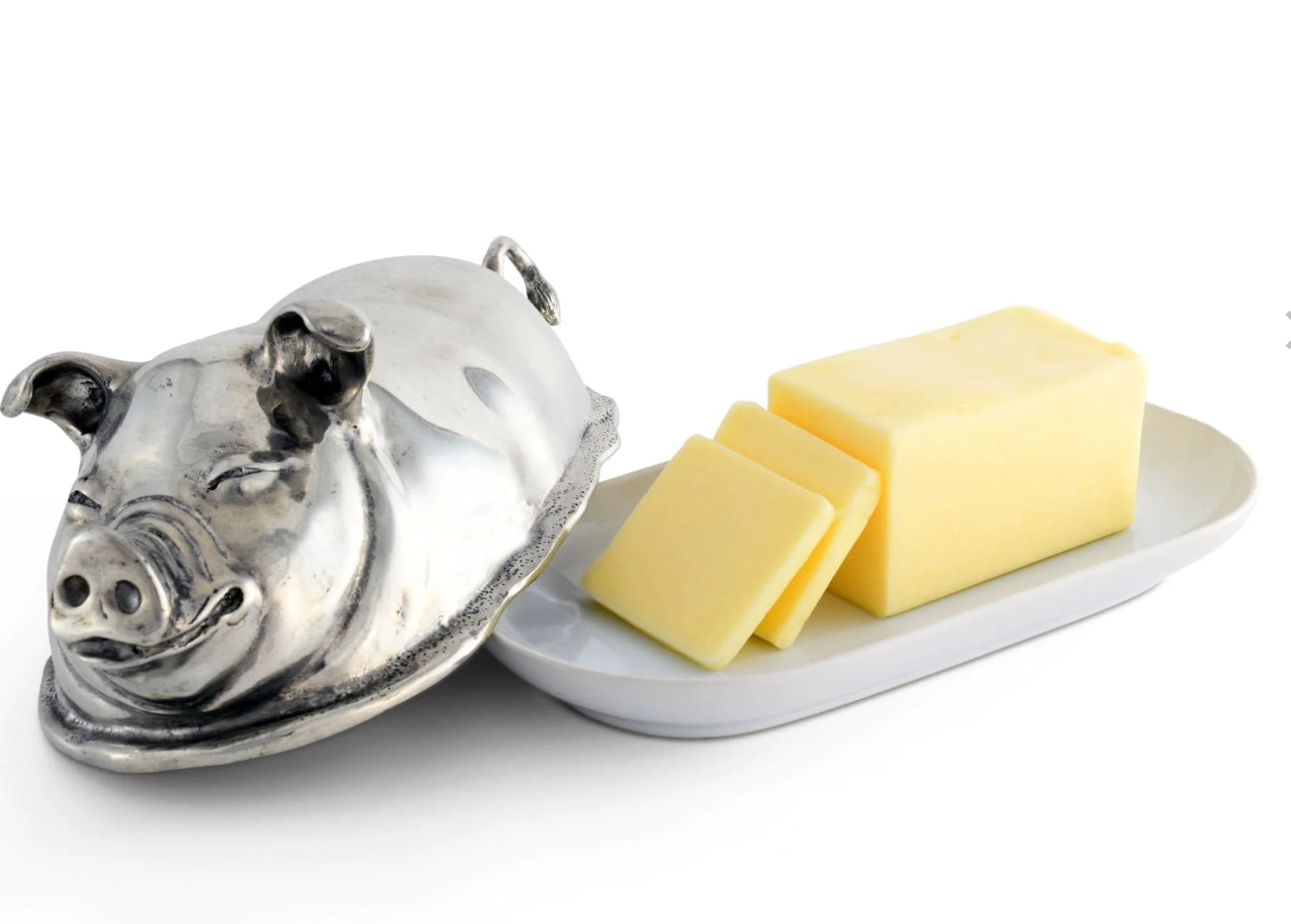 Happy Pig Butter Dish