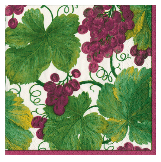 Vineyard Bordeaux Paper Cocktail Napkins