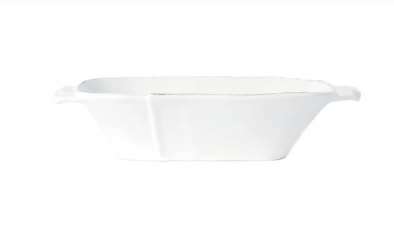 Lastra Medium Oblong Au Gratin - Whitewash