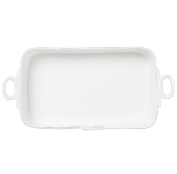 Lastra Rectangular Baker - Whitewash