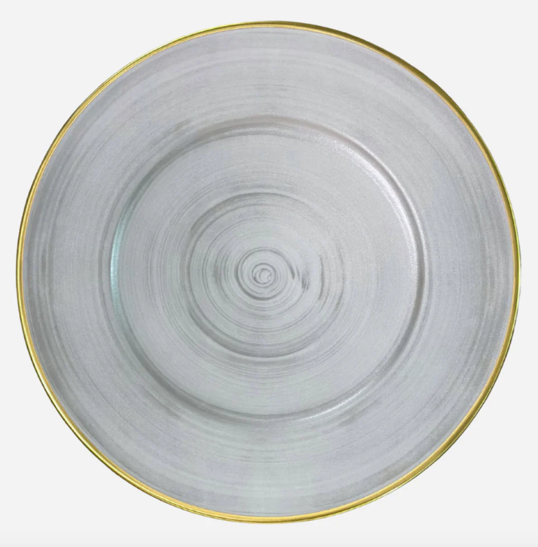 Anna Weatherley Charger - Brushed Platinum