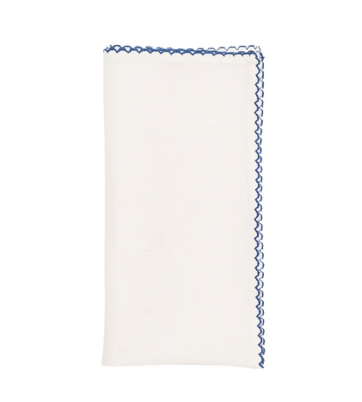 Casbah Napkin - White/Blue