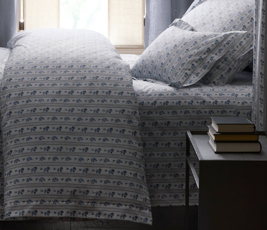 Cabanon Stripe Flat Sheet - Blue