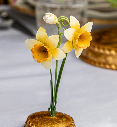 Meadow Walk Daffodil Place Card Holder - Yellow