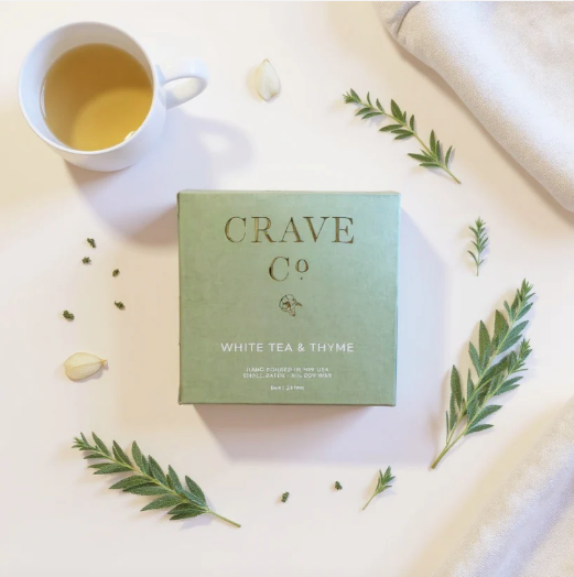 White Tea & Thyme - 8oz Boxed Candle