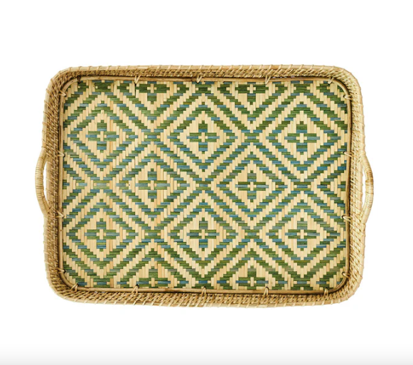Villa Seville 21" Tray - Chambray