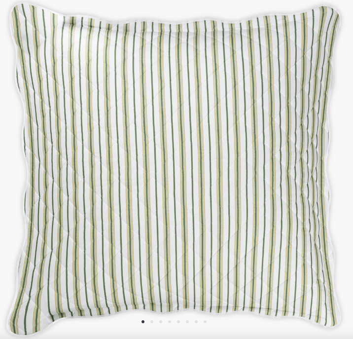 Calypso Quilted Euro Sham - Palm